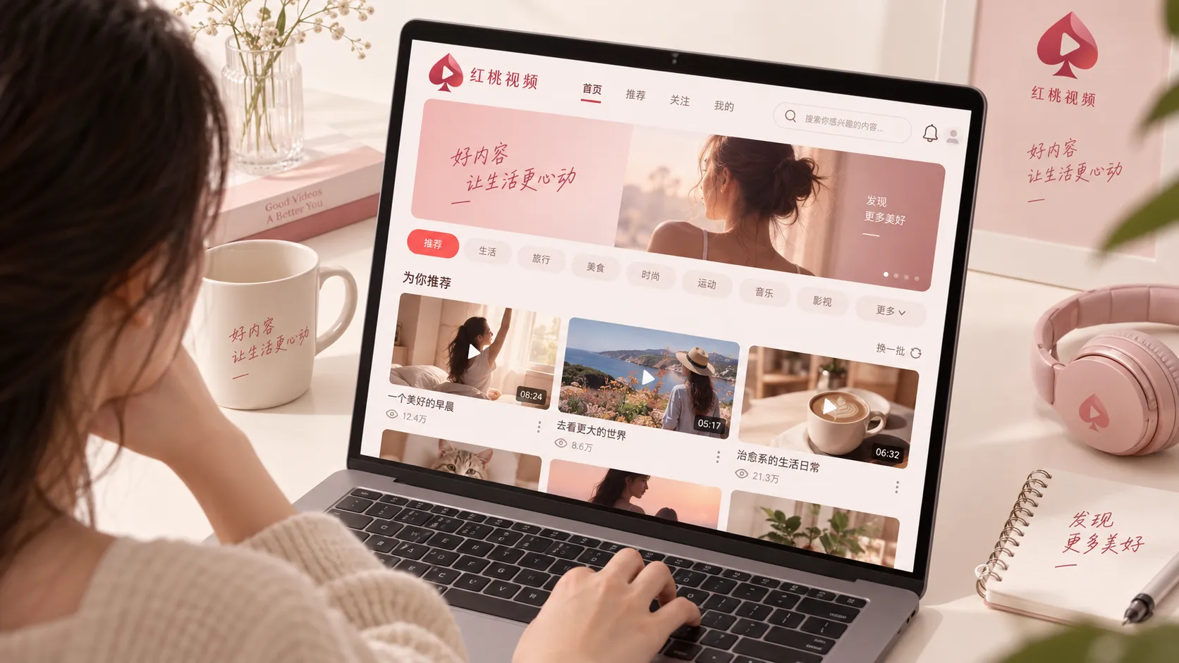 红桃视频在线与网页版访问界面