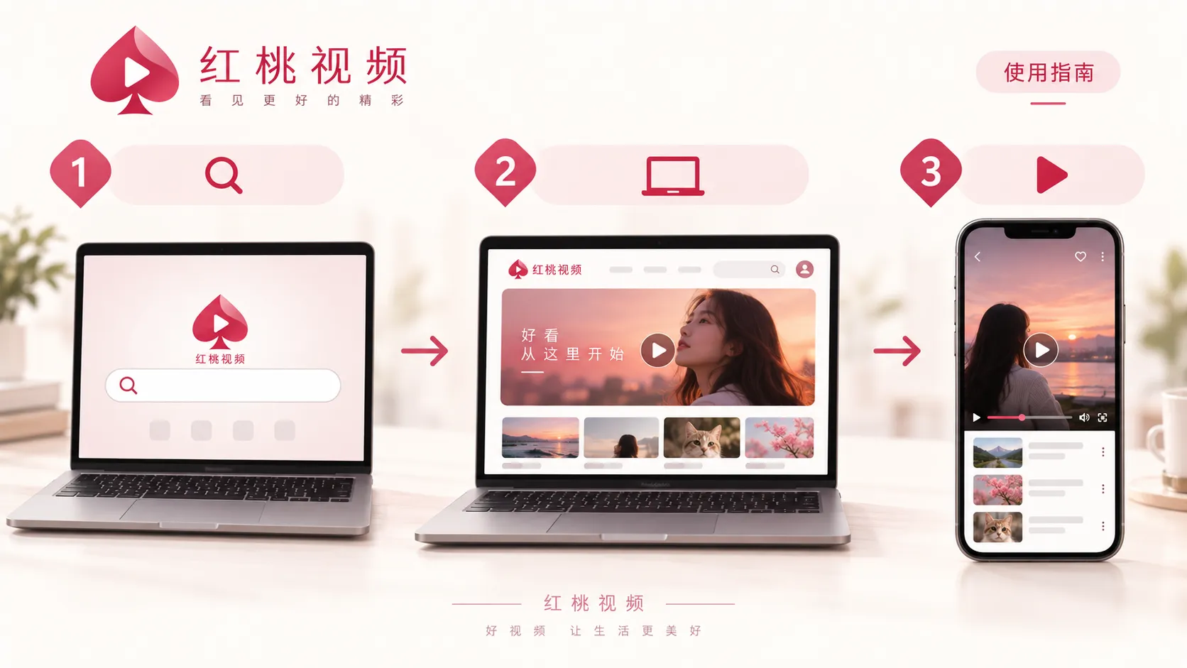 红桃视频访问与使用内容中心